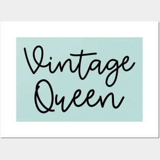 Vintage Queen Antique Thrifting Reseller Cute Posters and Art